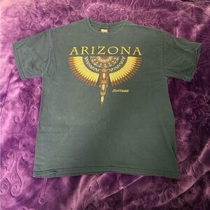 Vintage Arizona Aztec Graphic  T-Shirt Navy Size L 90’s